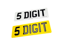 Load image into Gallery viewer, 3D Black Gel Number Plate