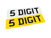 Load image into Gallery viewer, Glow in the Dark 3D Black Gel Number Plate