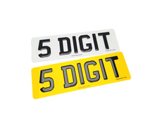 Load image into Gallery viewer, 3D Black Gel Number Plate