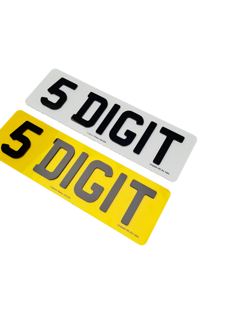 4D Acrylic Number Plate Cheapest UK Supplier High Quality Acrylic