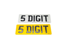 Load image into Gallery viewer, 3D Carbon Gel Number Plate