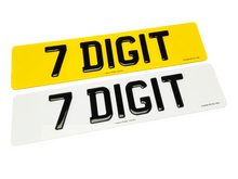 Load image into Gallery viewer, 3D Black Gel Number Plate
