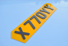 Load image into Gallery viewer, Hex Shaped 4D Acrylic Number Plate