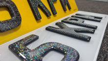 Load image into Gallery viewer, 4D Glitter Gel Number Plate - Crystal Plates