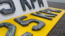 Load image into Gallery viewer, 4D Glitter Gel Number Plate - Crystal Plates