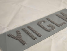 Load image into Gallery viewer, 3D tinted carbon Gel Number Plate-Crystal plates