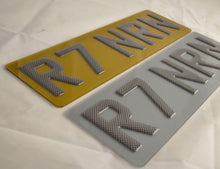 Load image into Gallery viewer, 3D tinted carbon Gel Number Plate-Crystal plates