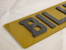Load image into Gallery viewer, 4D tinted Number Plate-Crystal plates