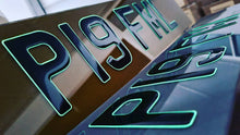 Load image into Gallery viewer, Glow in the Dark 3D Black Gel Number Plate