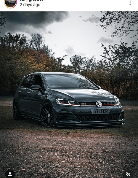 VW Golf GTI TCR with some tinted hex 3D gel plates