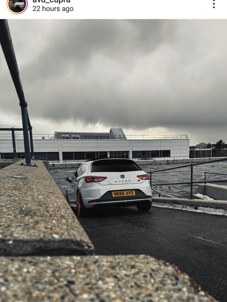 Seat Cupra with some 3D gel plates