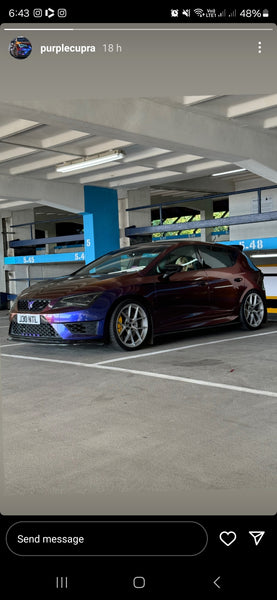 Purple Seat Cupra with some 4D gel plates