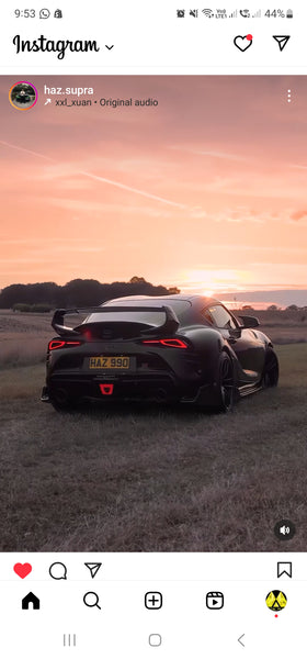 Toyota Supra with some 4D gel plates