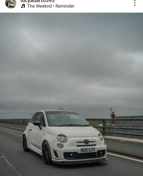 Fiat 595 Abarth with some legal 3D gel plates