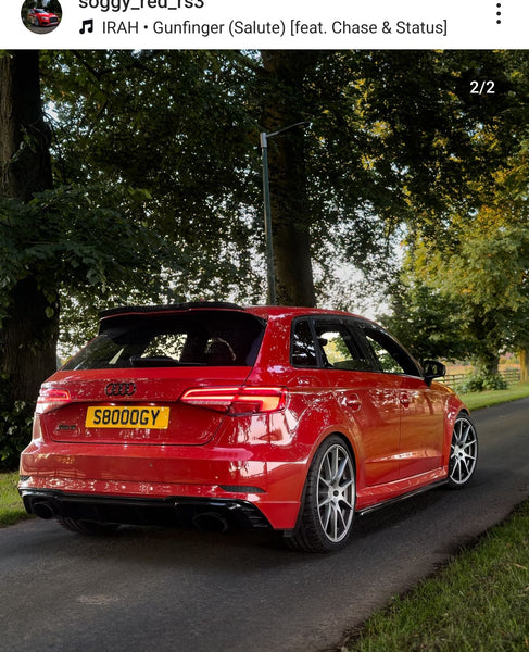 Audi RS3 8V with some 3D gel plates