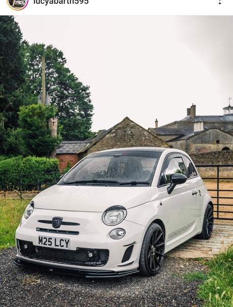 Fiat 595 Abarth with some legal 3D gel plates