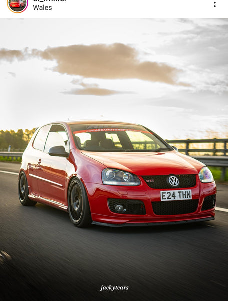 VW Golf GTI with some short 3D gel plates black Friday sale