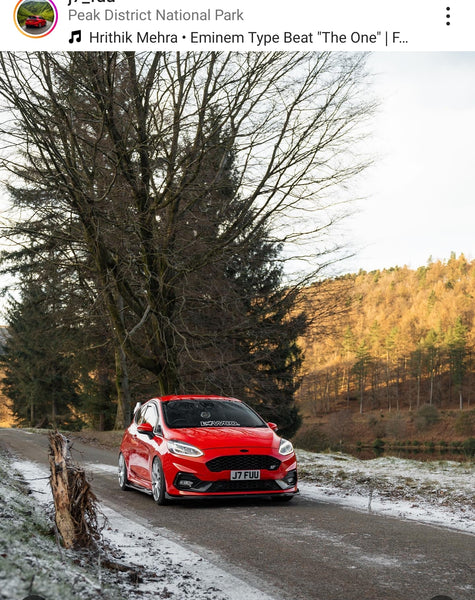 Ford Fiesta ST with some short legal 3D gel plates