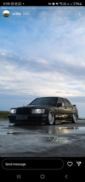 Mercedes 190e with some tinted 3D gel plates