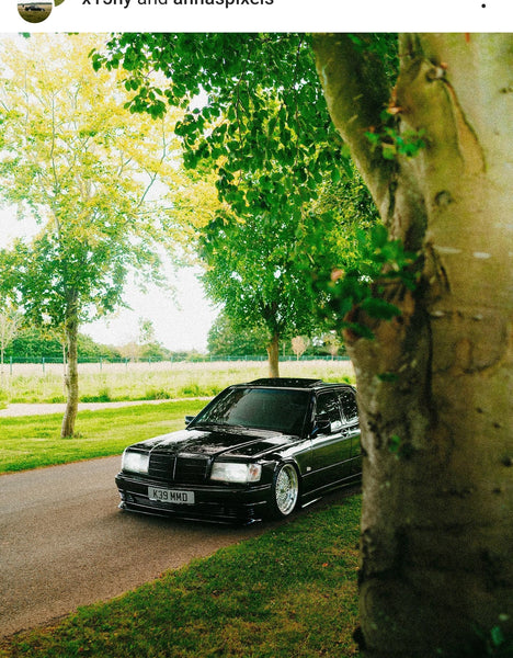 Mercedes 190e with some tinted 3D gel plates