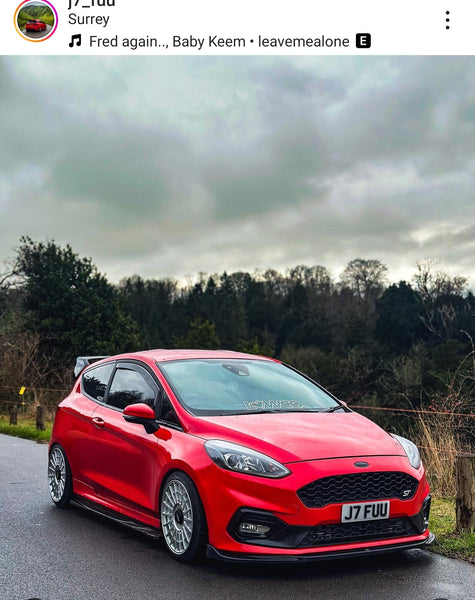 Ford Fiesta ST with some short 3D gel plates