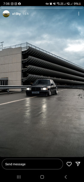 Mercedes 190e with some tinted 3D gel plates