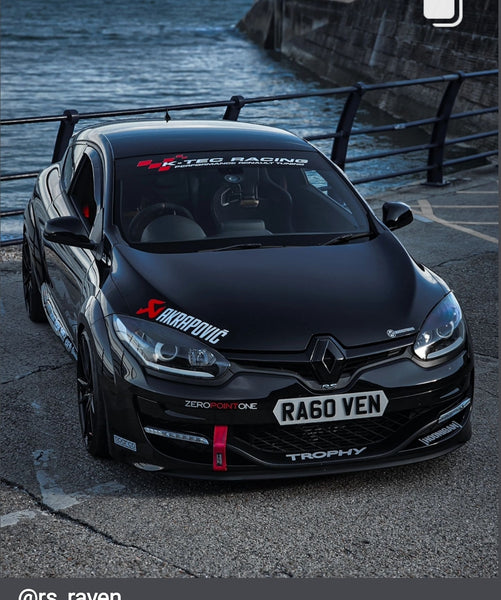 Renault Megane RS with some hex shaped 4D plates