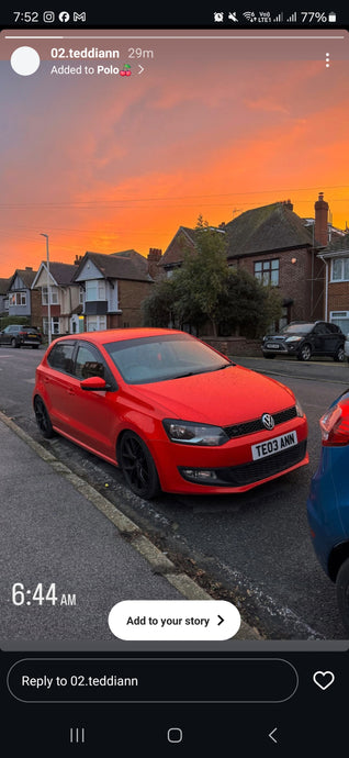 VW Polo GTI with some legal 3D gel plates