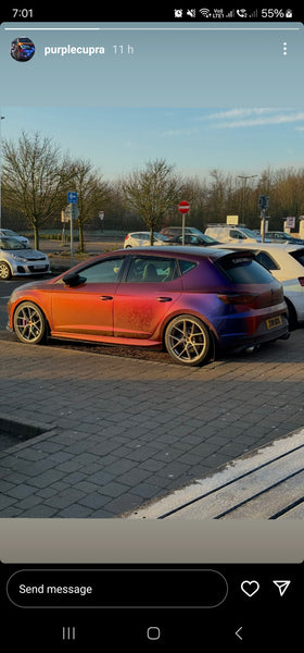 Purple Seat Cupra with some 4D gel plates