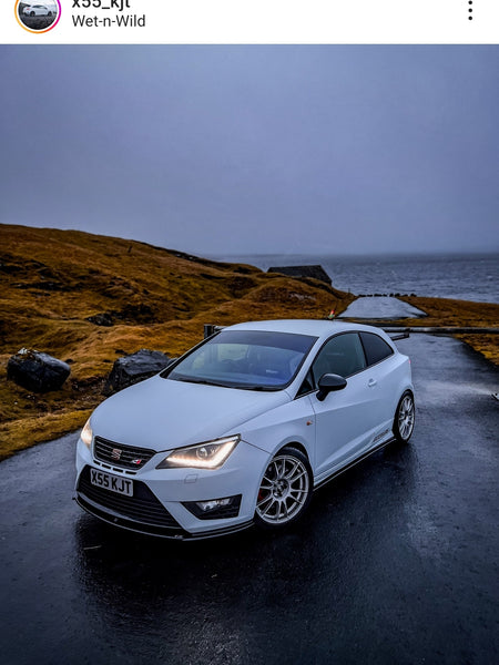 Seat Ibiza Cupra with some short 3D gel plates