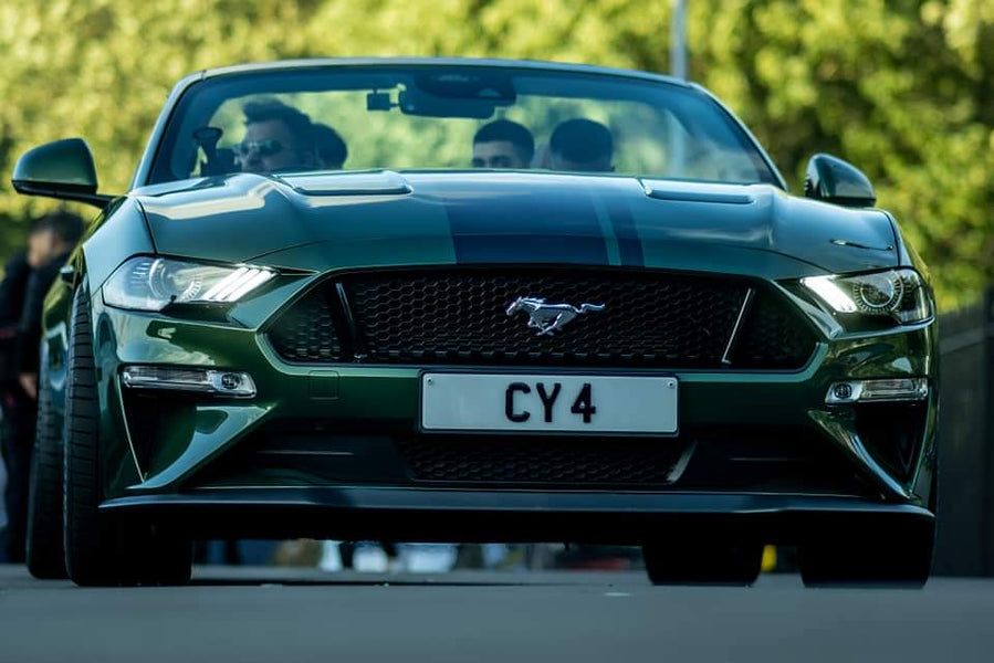 Ford Mustang GT with some legal 4D gel plates