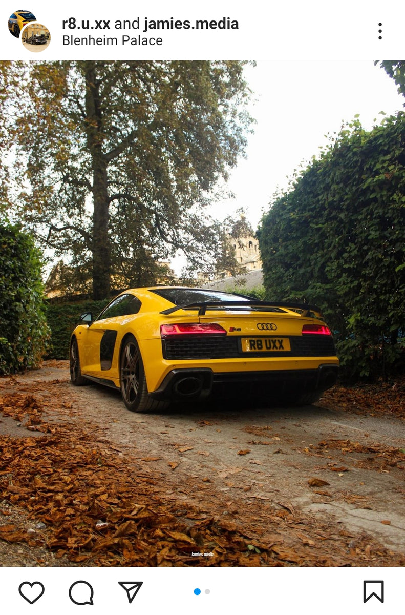 Audi R8 Performance with some 4D plates – Crystal Plates