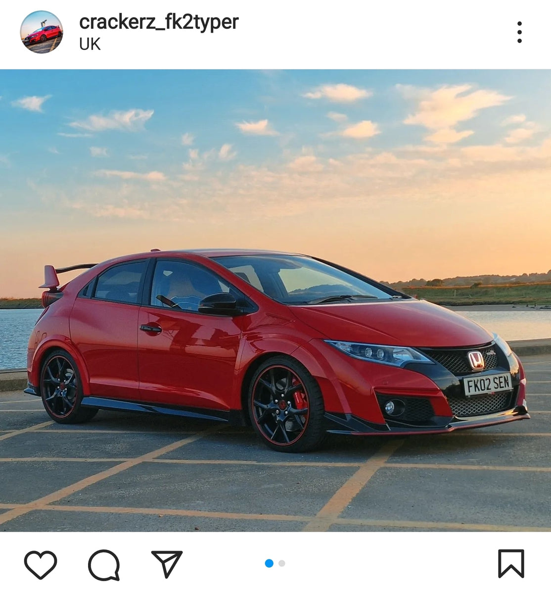 Honda Civic Type R with some legal 3D gel plates – Crystal Plates