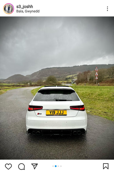 Audi S3 with some legal 3D gel plates