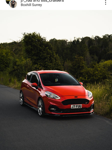 Ford Fiesta ST with some short 3D gel plates