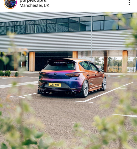 Purple Seat Cupra with some legal 4D gel plates