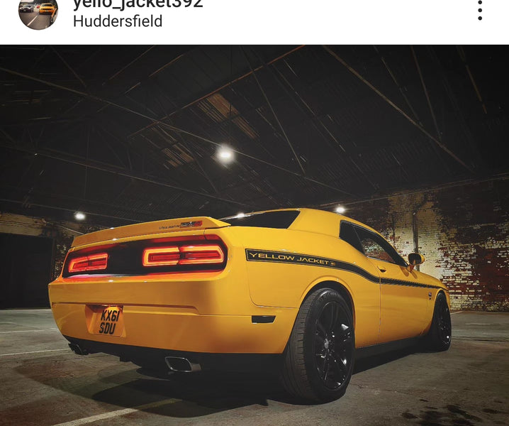 Dodge Challenger Yellow Jacket with some Import 3D gel plates