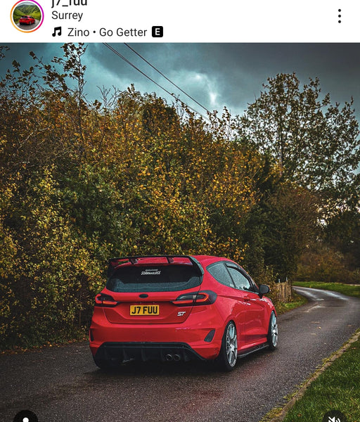Ford Fiesta ST with some short 3D gel plates