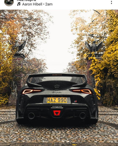 Toyota Supra GR with some short 3D gel plates