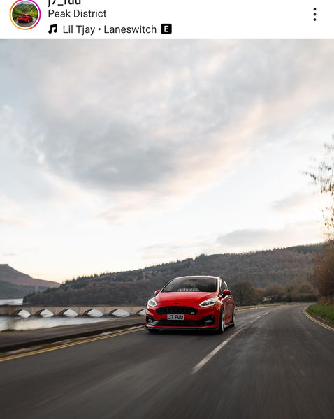Ford Fiesta ST with some short 3D gel plates