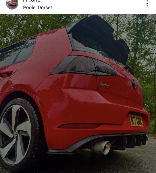 MK7.5 VW Golf GTI with some short 3D gel plates