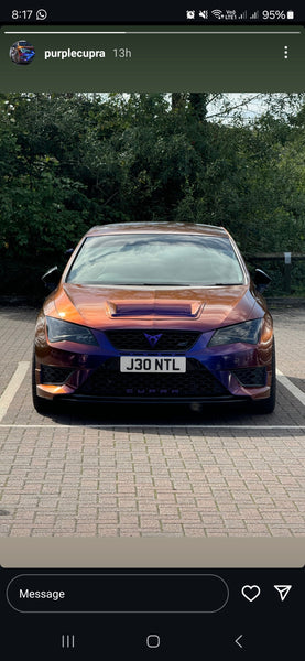 Purple Seat Cupra with some 4D gel plates