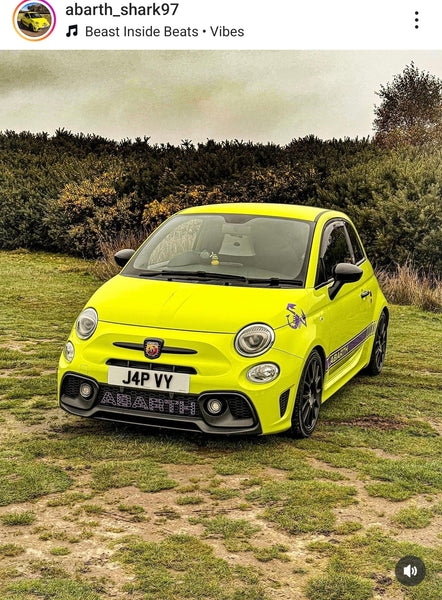Fiat Abarth 595 with some 4D gel plates
