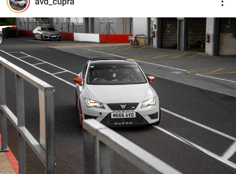 Seat Cupra with some 4D plates