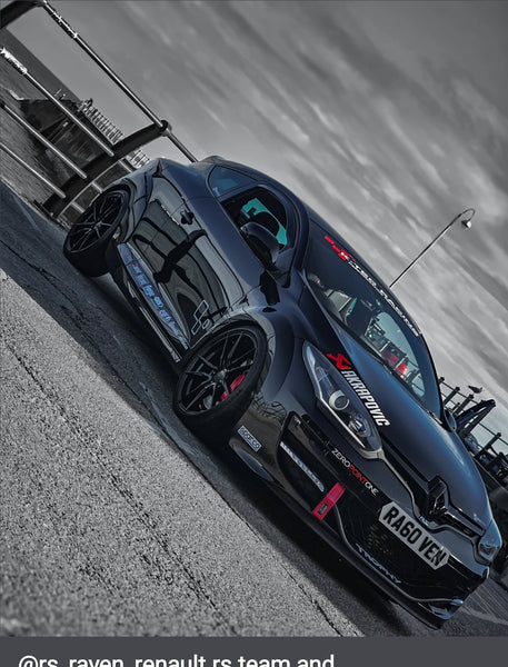 Renault Megane RS with some hex shaped 4D plates