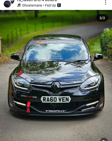 Renault Megane RS with some hex 4D plates
