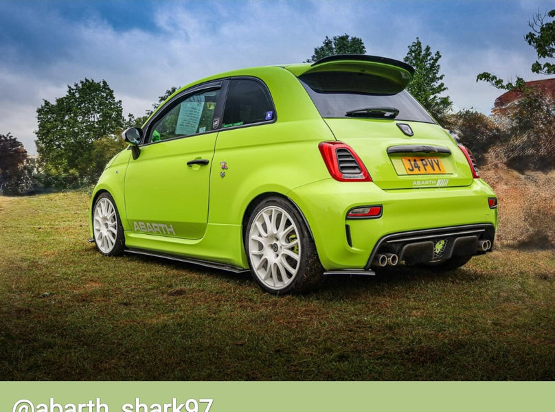 Fiat Abarth 595 with some short 3D gel plates
