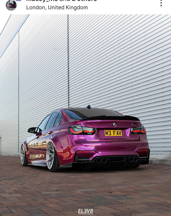 F80 BMW M3 with some short 3D gel plates