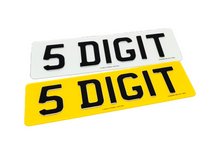 Load image into Gallery viewer, Glow in the Dark 3D Black Gel Number Plate
