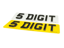 Load image into Gallery viewer, Glow in the dark 4D Gel Number Plate
